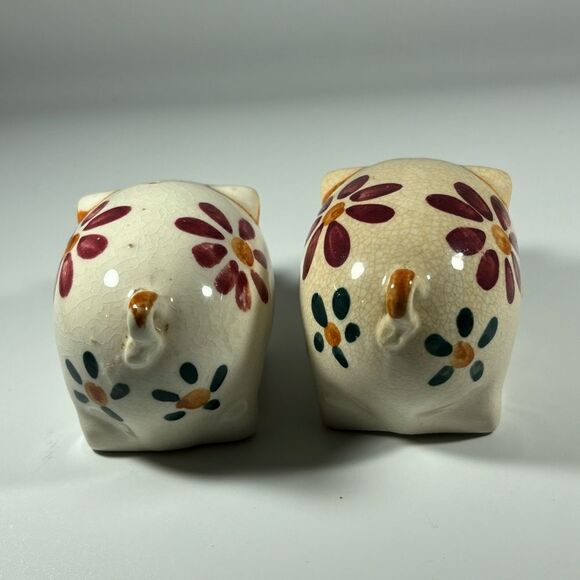 Set Of Vintage Pig Salt And Pepper Shakers Japan Idlewild Park - Picture 4 of 5